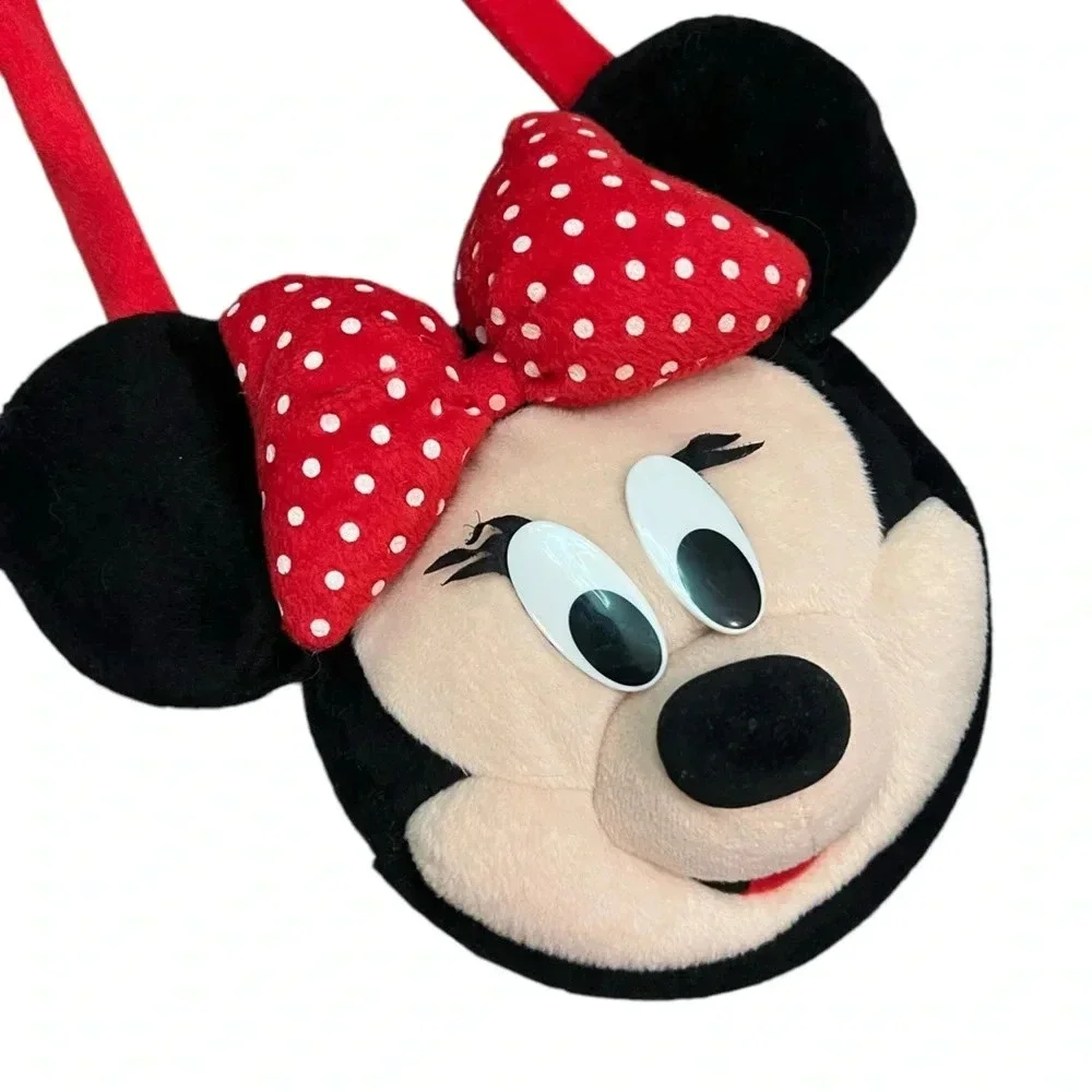 Disney Mickey’s Stuff for Kids - Minnie Mouse Plush Head Zip-Up Purse for Kids